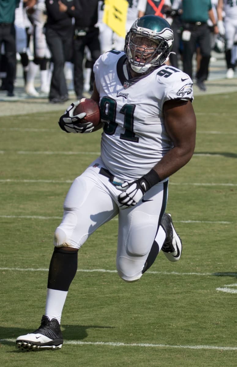 Fletcher Cox in an Eagles uniform, 2017.